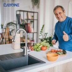 Küchenbatterie DayOne Tag-APS247BN Küche, 38 cm, 3 Arten von Stream