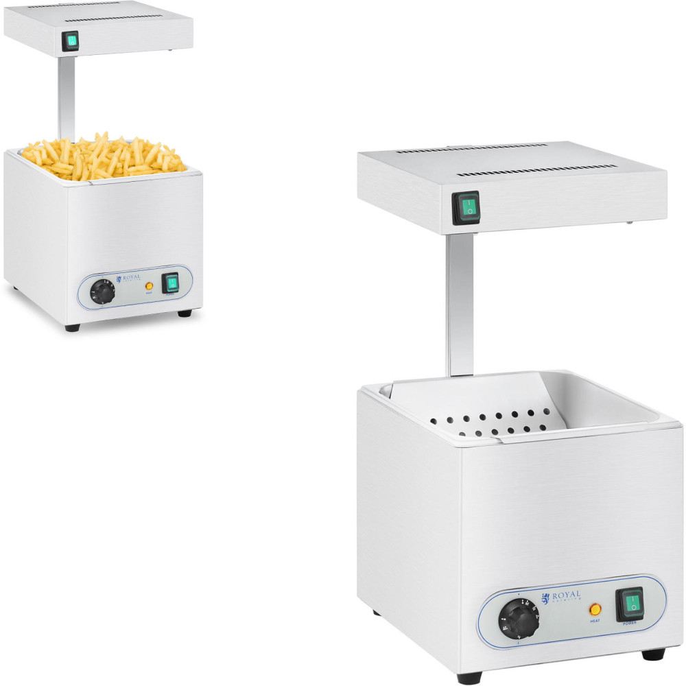 Chauffe-frites avec radiateur de chaleur 850W Royal Catering RCWG-1500