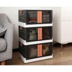 Sada skládacích boxů ruiene 4 položek x 50 l, skládaný domů