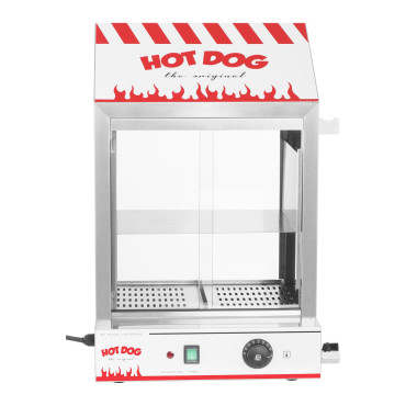 Chauffage de vitrine pour 200 hot-dogs, 50 petits pains, 2000W Royal Catering RCHW 2000