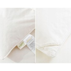 Baumwoll-Quilt Apsmile mit Flusen und Federn 240 x 260 cm 320 g / m2, weiß