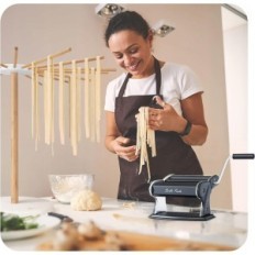 Bolos manuais True Kitchen Bolo de aço até 4 mm pastas pretas pastáculo com regulação do revestimento