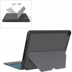 Případ s klávesnicí Qwertz Roofei pro iPad 10,2, iPad Air 3 iPad Pro 10,5 černý