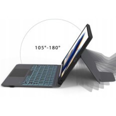 Obal s klávesnicí Qwertz Roofei pro Galaxy Tab A8 10.5 '' Black