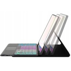 Case ar Qwertz Roofei Galaxy Tab S9 Fe + / S9 + Plus 12,4 melns