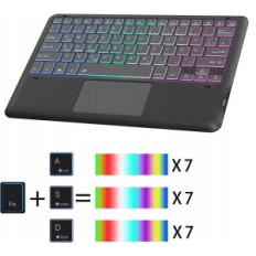 Slučaj s Qwertz Rootoi Galaxy Tab S9 FE + / S9 + plus 12,4 crni