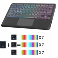 Case med Qwertz Roofei Galaxy Tab S9 Fe + / S9 + plus 12,4 sort