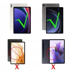 Slučaj s Qwertz Rootoi Galaxy Tab S9 FE + / S9 + plus 12,4 crni