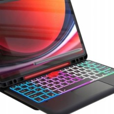 Fall mit QWERTZ Dachei Galaxy Tab S9 FE + / S9 + plus 12,4 schwarz