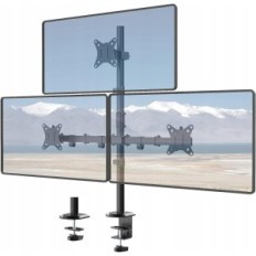 Trippelhållare för EasyMount Monitor upp till 32 tum VESA 75x75 100x100, svart