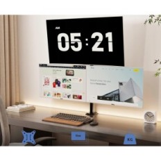 Triple Holder til EasyNount Monitor op til 32 inches VESA 75x75 100x100, sort