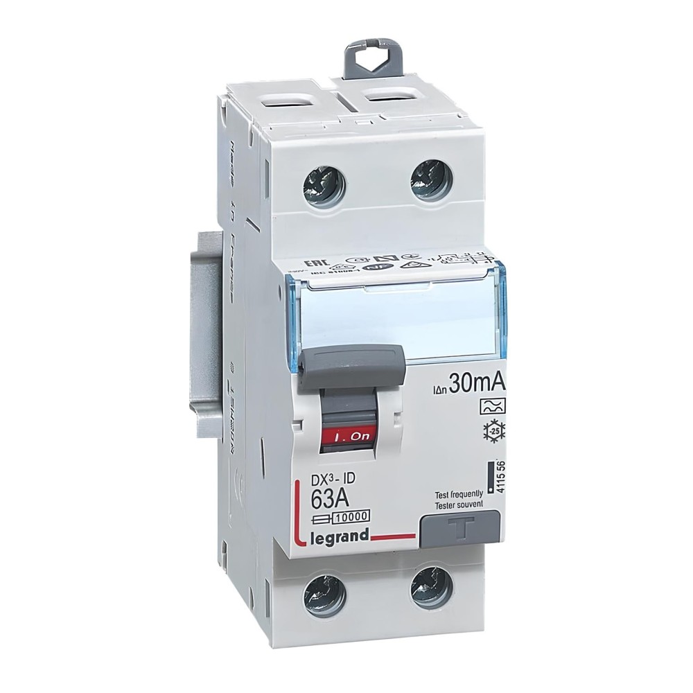 LEGRAND 411556 DX Switch DX3 2P 63A TYE A 30MA 2 MODULY