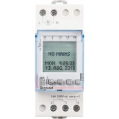 Legrand Digitálne hodiny, Alpharex D21 412631 na železnici DIN 230V / 50HZ