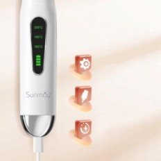 Alisador sem fio e ondulação ferro Sunmay Voga, 4800mA Branco