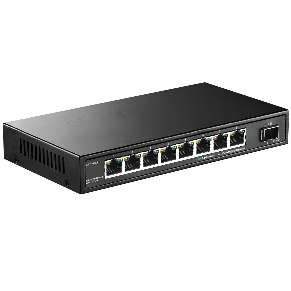 Sieťový Julinca prepínač s 8 portami 10g SFP, Ethernet 2,5 GB / S