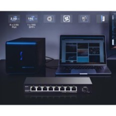 Network Yulinca Switch med 8 porter 10G SFP, Ethernet 2.5 GB / S