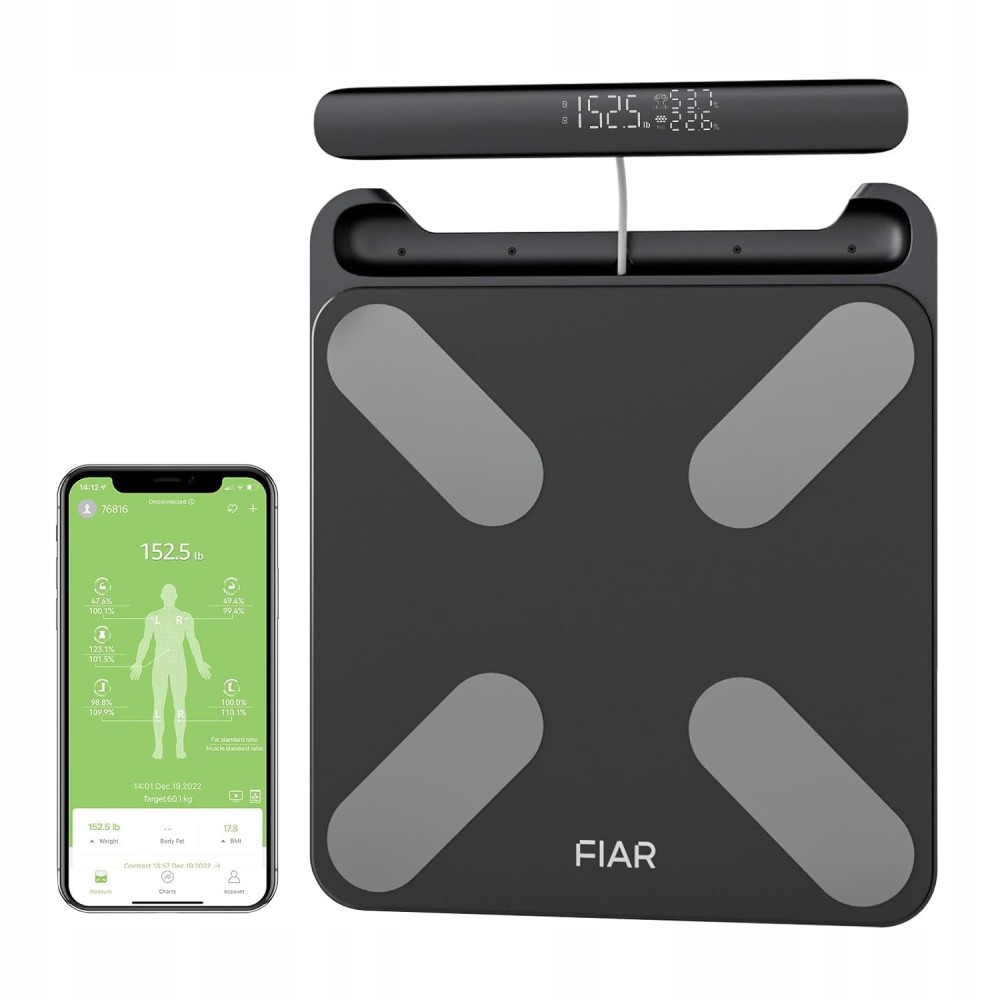 Fight scales for fatty tissue measurement in the body with 8 sensors used