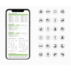 Fiar pikkelyek mérésére testzsír 8 érzékelők használt