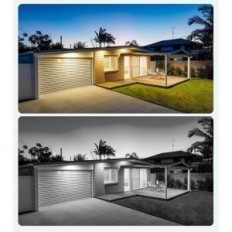 Sikkerhedskamera Angran 2K HD 3MP, Wi-Fi med 4 x 3 MP kameraer, op til 30 m