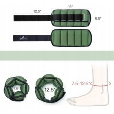 Numero regolabile di cubi SportNeer 1 coppia, verde