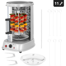 Mini Grill Tostapane per Gyros Gyros verticale verticale 3in1 1500W Royal Catering Rcgv-1400