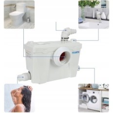 Kanalizacyjna pompa Hocanflo o mocy 500 W, rozdrabniacz, pompa do toalet