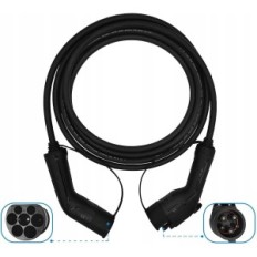 HEVECAR ELEKTRICKÝ VOZIDLA NABÍDKA KABEL 7.4 kW 5 m typ 2 - typ 1