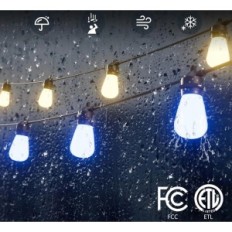 LED Light Diivoo, 15m med Bluetooth, IP65 applikation, vandtæt