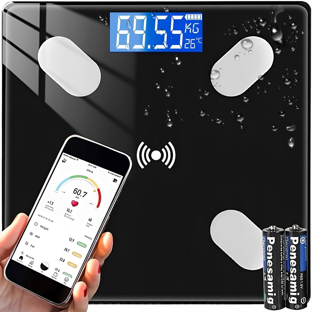 Retoo E032 βάρος δαπέδου με ανάλυση βάρους 2xaa σε 180 kg