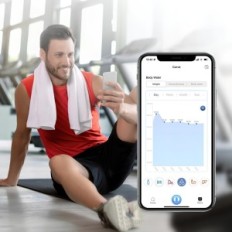 Retoo E032 βάρος δαπέδου με ανάλυση βάρους 2xaa σε 180 kg