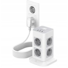 Tessan 8 pistikupesad 3M 2 USB 1 USB C przewrawczący przątwa 2 3600W