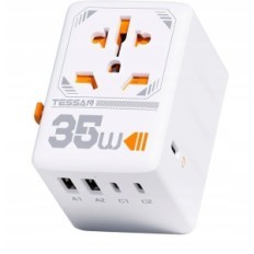 TESSAN 35 W adaptér s 3 USB C a 2 USB A