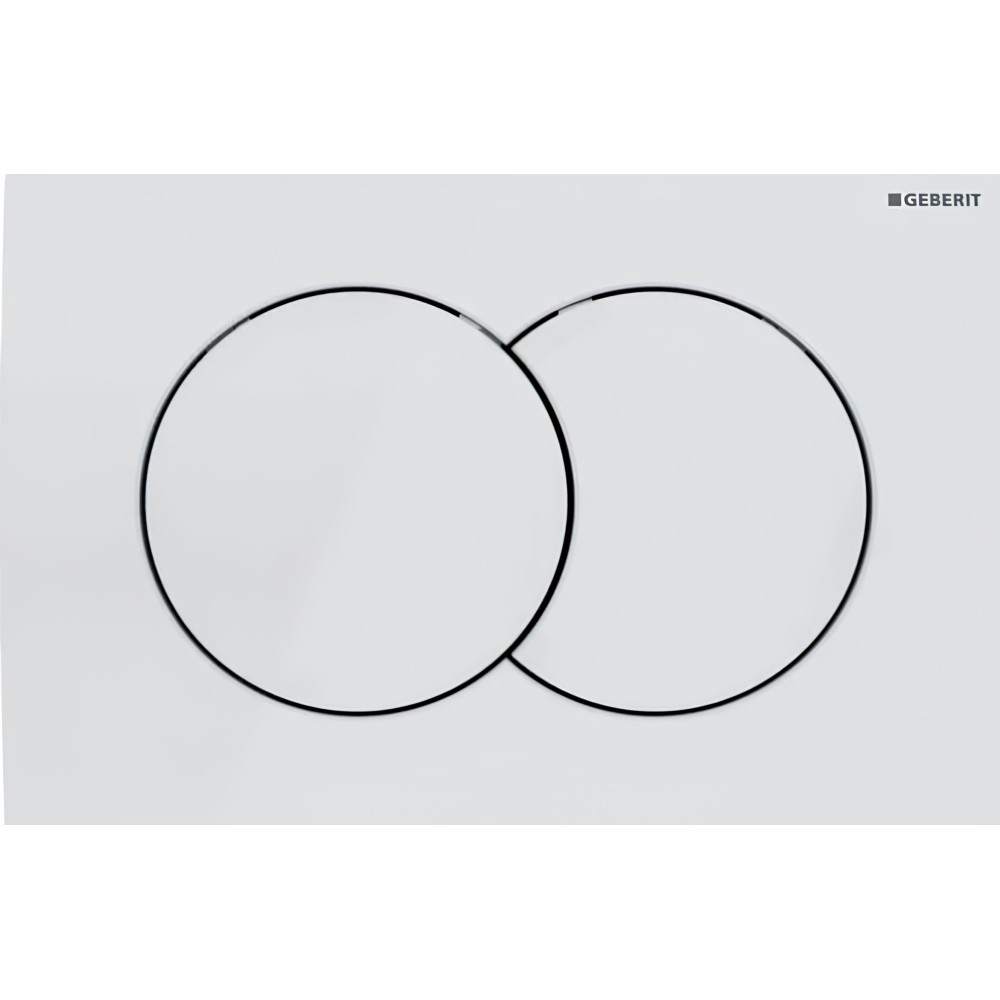 Button di risciacquo Geberit Delta01 Bianco bottone doppio risciacquo per flush frame Geberit