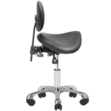 Tabouret cosmétique 1025 noir GIOVANNI — vue latérale