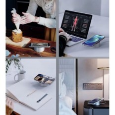 Stoschi Stand Stand στο Magsafe για το iPhone, το ασήμι