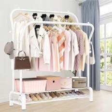 Kleerhanger Smilovii 3in1 met 2 schoenen voor schoenen 110x146 cm