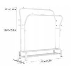 Cintre de vêtements Smilovii 3in1 avec 2 chaussures pour chaussures 110x146 cm