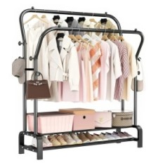 Riideosad riidepuu smilovii 110x51x146cm, must