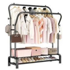 Riideosad riidepuu smilovii 110x51x146cm, must