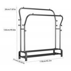 Vaatteet Hanger SMILOVII 110x51x146cm, musta