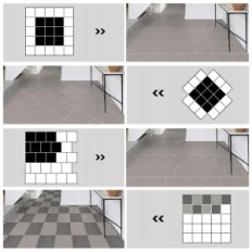 OxDigi 30x30 cm self-adhesive plate, light gray, 50 pieces, 4.5 m2