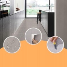 OxDigi 30x30 cm self-adhesive plate, light gray, 50 pieces, 4.5 m2