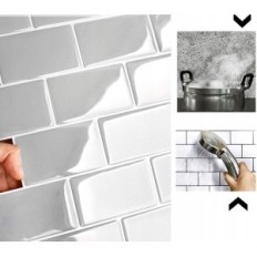 Self-adhesive YoIlight 30х30 wall tiles, gray, 10pcs.