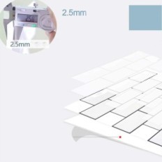 Carreaux muraux auto-adhésifs de Youillard pour la cuisine et la salle de bain, blanc, 10pcs.