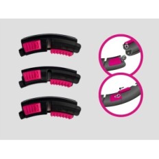 Hula Hoop labda Hula Shaper 4 méretek, fekete és rózsaszín, unisex