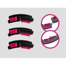 Hula hoop s míčem hula shaper 4 velikosti, černá a růžová, unisex