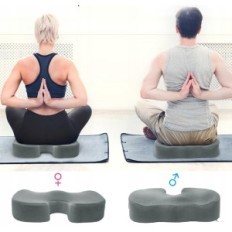 Ortopedisk setepute Travel Lette TE-SCB02 45x36cm, Grå