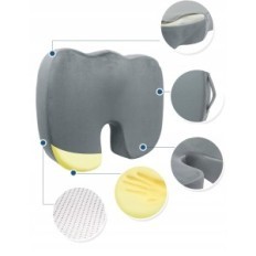 Ortopedic sedákový polštář Travel Esie TE-SCB02 45x36cm, šedá
