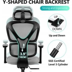 Ergonomisk stoler roterende kontor Kerdom KD-9070 grå