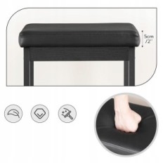 Bar stools HOOBRO BB21by01, 24.8 inch height, black 2 pcs.